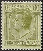 Monaco 1924 - serie Principe Luigi II: 60 c