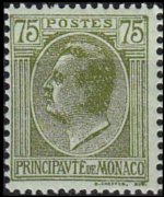 Monaco 1924 - serie Principe Luigi II: 75 c