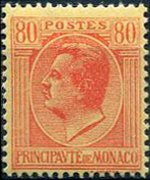 Monaco 1924 - serie Principe Luigi II: 80 c