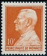 Monaco 1946 - set Prince Louis II: 10 fr