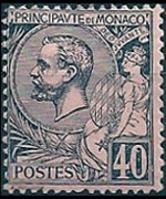 Monaco 1891 - set Prince Albert I: 40 c