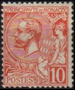 Monaco 1891 - serie Principe Alberto I: 10 c