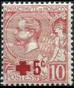 Monaco 1891 - serie Principe Alberto I: 10 c + 5 c