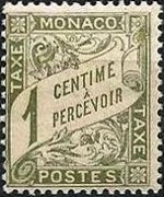 Monaco 1904 - serie Cifra: 1 c