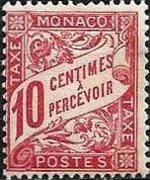 Monaco 1904 - serie Cifra: 10 c