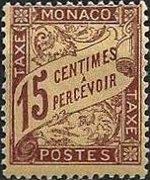 Monaco 1904 - serie Cifra: 15 c