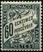 Monaco 1904 - serie Cifra: 60 c