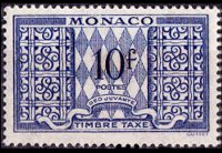 Monaco 1946 - serie Cifra e ornamento: 10 fr