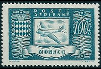 Monaco 1946 - serie Aereo: 100 fr