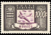 Monaco 1946 - serie Aereo: 1000 fr