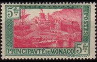 Monaco 1925 - serie Vedute: 5 fr