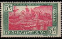 Monaco 1925 - serie Vedute: 5 fr