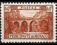 Monaco 1922 - serie Vedute: 40 c