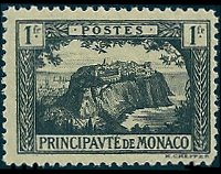 Monaco 1922 - serie Vedute: 1 fr