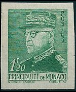 Monaco 1941 - set Prince Louis II: 1,20 fr