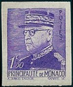 Monaco 1941 - set Prince Louis II: 1,50 fr