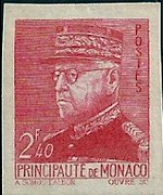 Monaco 1941 - set Prince Louis II: 2,40 fr
