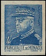 Monaco 1941 - set Prince Louis II: 4 fr