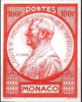 Monaco 1946 - serie Principe Luigi II: 100 fr