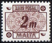 Malta 1973 - serie Cifra: 2 m
