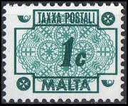 Malta 1973 - serie Cifra: 1 c