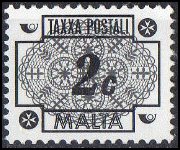 Malta 1973 - serie Cifra: 2 c