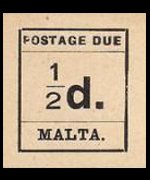 Malta 1925 - serie Cifra: ½ p