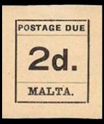 Malta 1925 - serie Cifra: 2 p