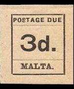 Malta 1925 - serie Cifra: 3 p