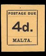 Malta 1925 - serie Cifra: 4 p