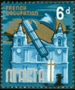 Malta 1965 - serie Storia di Malta: 6 p