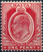 Malta 1903 - serie Re Edoardo VII: 1 p