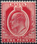 Malta 1903 - serie Re Edoardo VII: 1 p