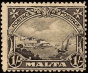 Malta 1926 - serie Re Giorgio V e soggetti vari: 1 sh