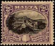 Malta 1926 - serie Re Giorgio V e soggetti vari: 2 sh