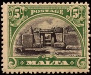 Malta 1926 - serie Re Giorgio V e soggetti vari: 5 sh