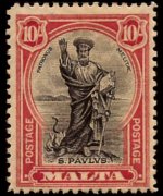 Malta 1926 - serie Re Giorgio V e soggetti vari: 10 sh