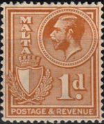 Malta 1930 - serie Re Giorgio V e soggetti vari: 1 p