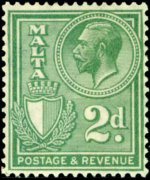 Malta 1930 - serie Re Giorgio V e soggetti vari: 2 p
