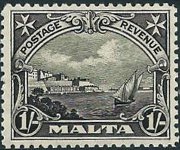 Malta 1930 - serie Re Giorgio V e soggetti vari: 1 sh