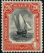 Malta 1930 - serie Re Giorgio V e soggetti vari: 2'6 sh