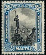 Malta 1930 - serie Re Giorgio V e soggetti vari: 3 sh
