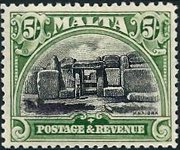 Malta 1930 - serie Re Giorgio V e soggetti vari: 5 sh