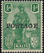 Malta 1926 - serie Allegorie: ½ p
