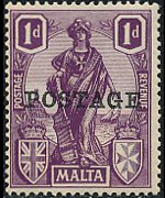 Malta 1926 - serie Allegorie: 1 p