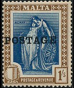Malta 1926 - serie Allegorie: 1 sh