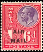 Malta 1928 - serie Re Giorgio V: 6 p