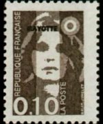 Mayotte 1997 - serie Marianna di Briat: 0,10 fr