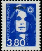 Mayotte 1997 - set Marianne by Briat: 3,80 fr