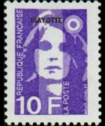 Mayotte 1997 - set Marianne by Briat: 10 fr